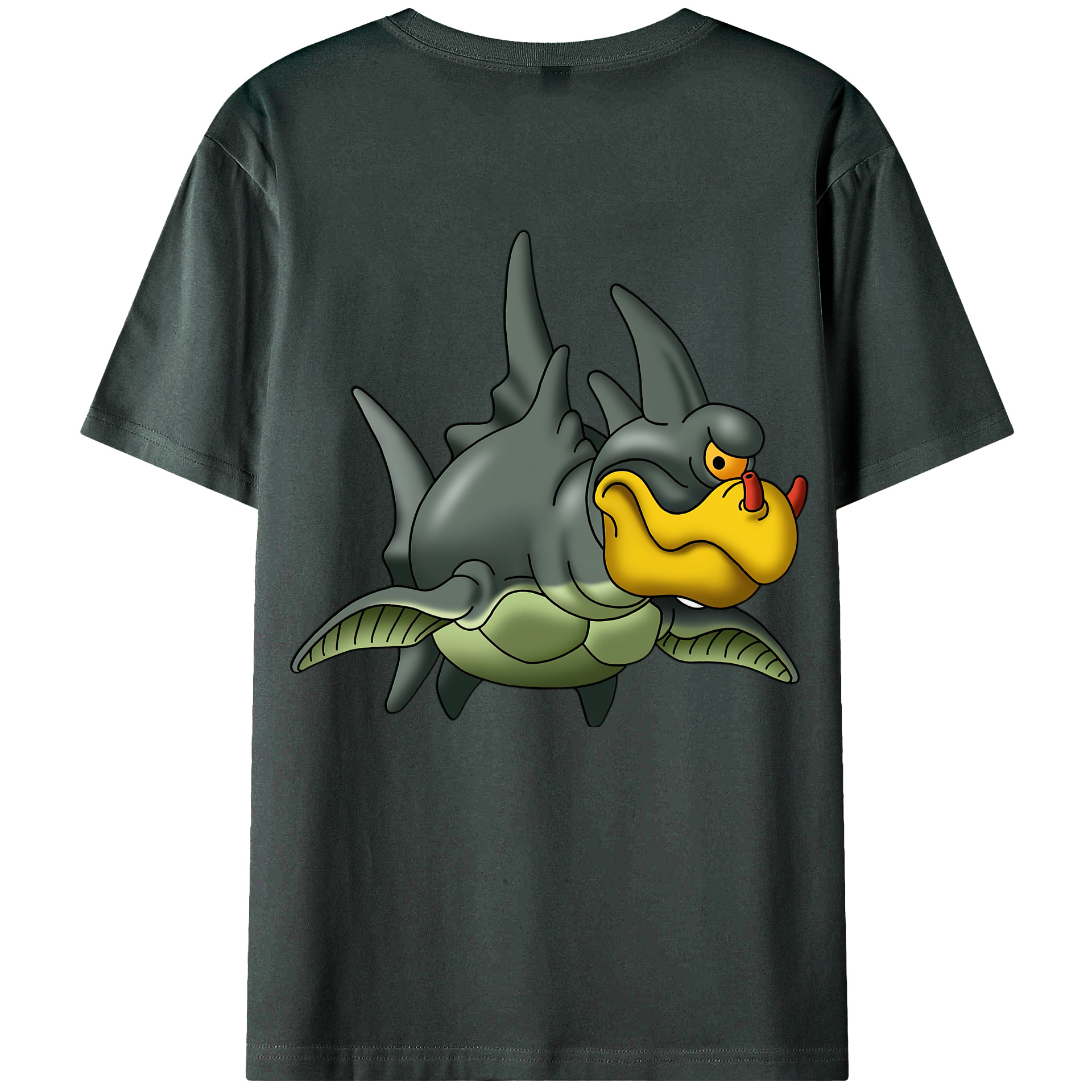 （画像用） ドラゴンクエスト Doragon Kuesuto Dragon Quest 綿100％ メンズ半袖Tシャツ（バックプリント） 通気性